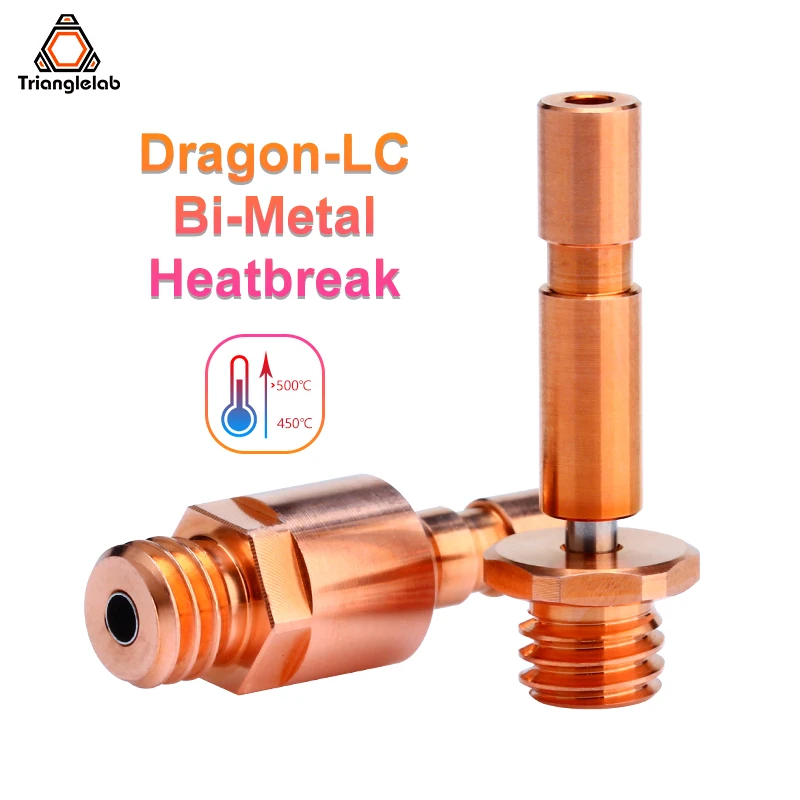 C Trianglelab Dragon-LC Hotend Bi-Metal Heatbreak Only Compatible With Dragon-LC Hotend Water-cooled extrusion head parts