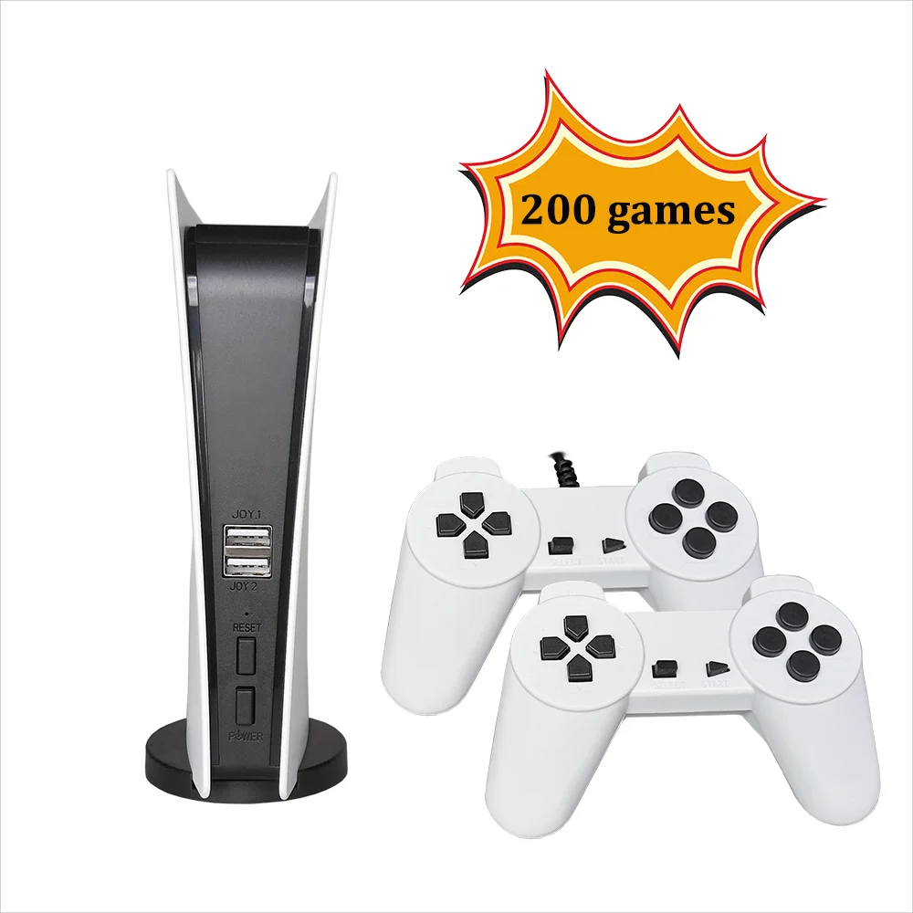 Mini Game Station 8 Bit GS5 Console TV Retro Video Games 200 Classic Games In Consola With Wired Controller AV Output