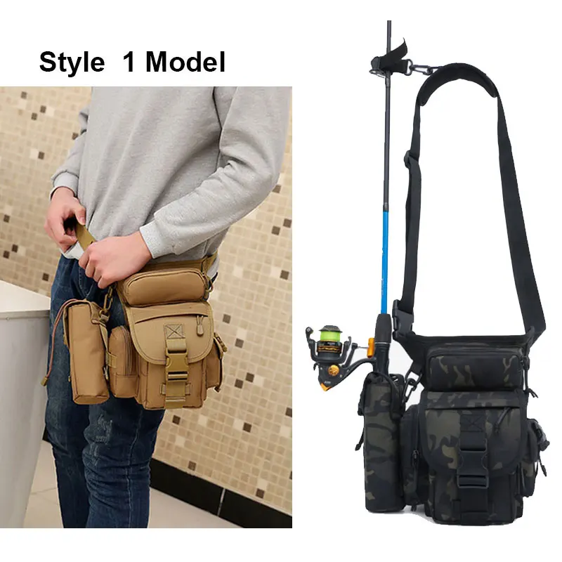 Men Drop Leg Bag Waist Bags Tactical Fanny Pack Belt Hip Shoulder Bags Camping Molle For Men Bag Waist Bag Fishing Hunting Bag