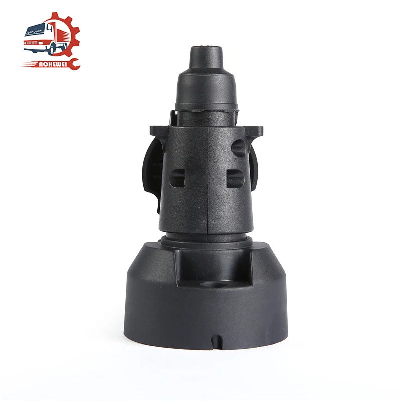 AOHEWEI 7 Pin Trailer Plug Socket Connector Couplings for Truck Lorry Caravan Car Towing Electronic Adapter Accessories