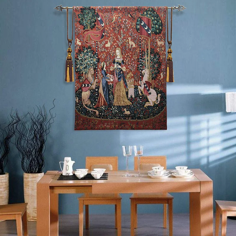 Belgium Tapestry Bedroom Artistic Tapestries Dame Series The Sense Of Smell 138*105CM,GT-XJ0051