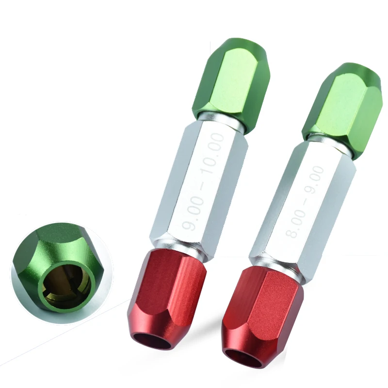 CNC Red and Green Clamp Holder for Needle Gauge Double Heads Pin Handle Go-and-not-go Plug Gauge Measuring Tool