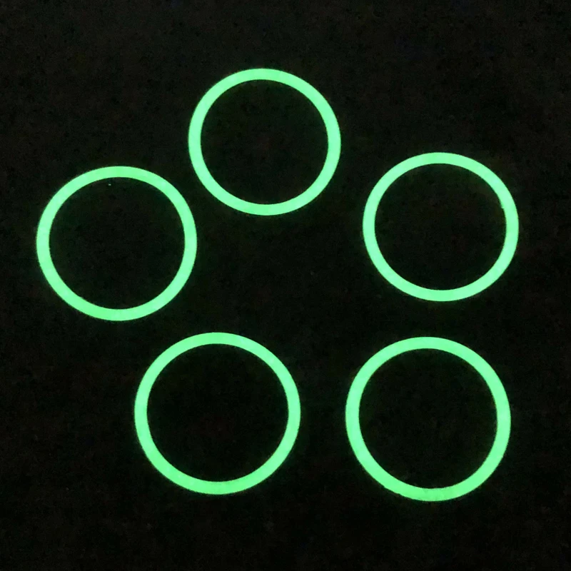 Water-tight Elastic Silicone O-Ring Seals for Flashlights Waterproof Usages - GITD Green