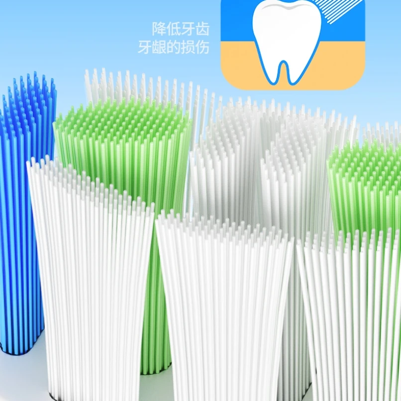 Jimok m1 crianças escova de dentes elétrica cabeça 4 pçs/lote