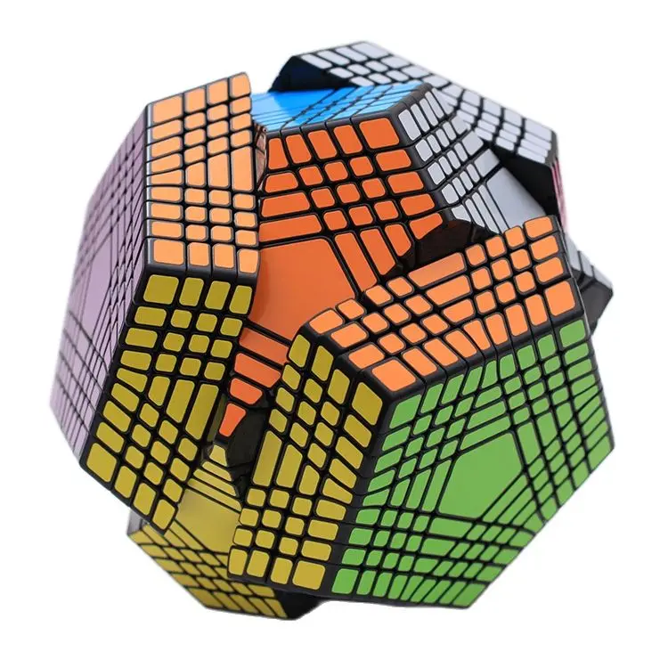 Tantangan Tinggi Shengshou Petaminx Kubus Hitam 9X9 Puzzle Ajaib Putar 9X9X9 Cubo Magico Mainan Kubus Anak Pendidikan Profesional