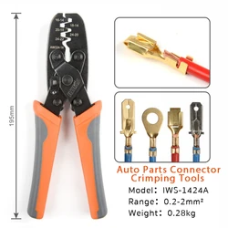 Alicate de crimpagem para Molex Style, Crimper, Terminal automotivo Crimp, Ferramenta de cablagem, IWS-1424A DR-1, DELPHI, AMP, TYCO