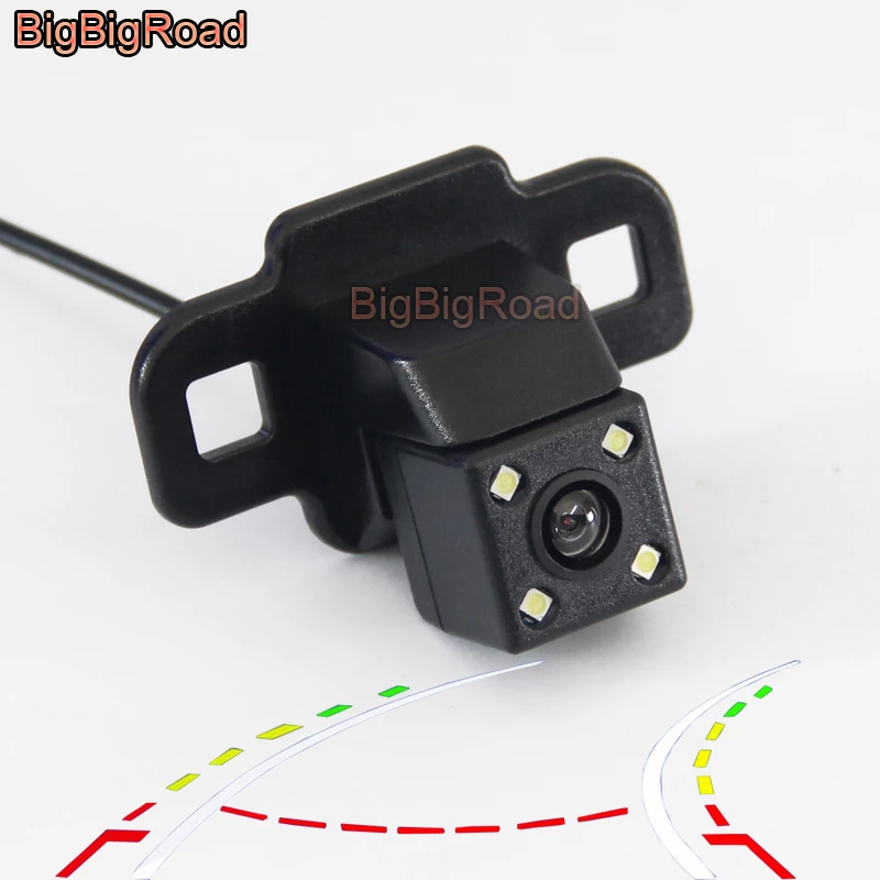 BigBigRoad Car Intelligent Dynamic Tracks Rear View CCD Camera For Toyota RAV4 XA50 2019 2020  Night Vision Parking Camera