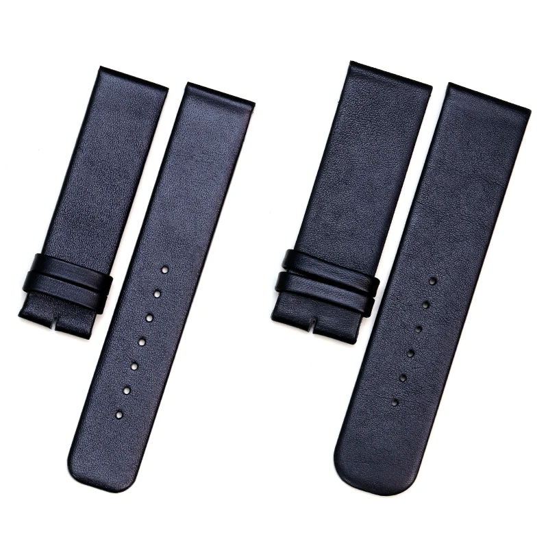 Pesno Genuine Leather Watch Band Black Watch Strap 12 16 18 20 24mm Suitable For Rado Esenza Belt Bracelet for Men and Women