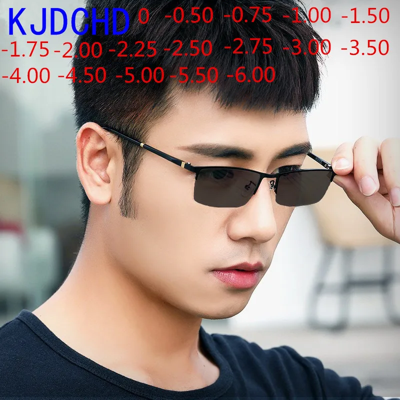 2020 new optical color-changing glasses for men and women UV protection sunglasses 0 degree-0.50-0.75to- 6.00 degree