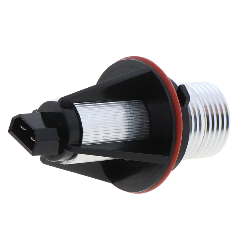 1PC E39 E60 E87 X5 LED Angel Eye Ring Marker Side Light White Yellow LED With Bulb Connector Cable