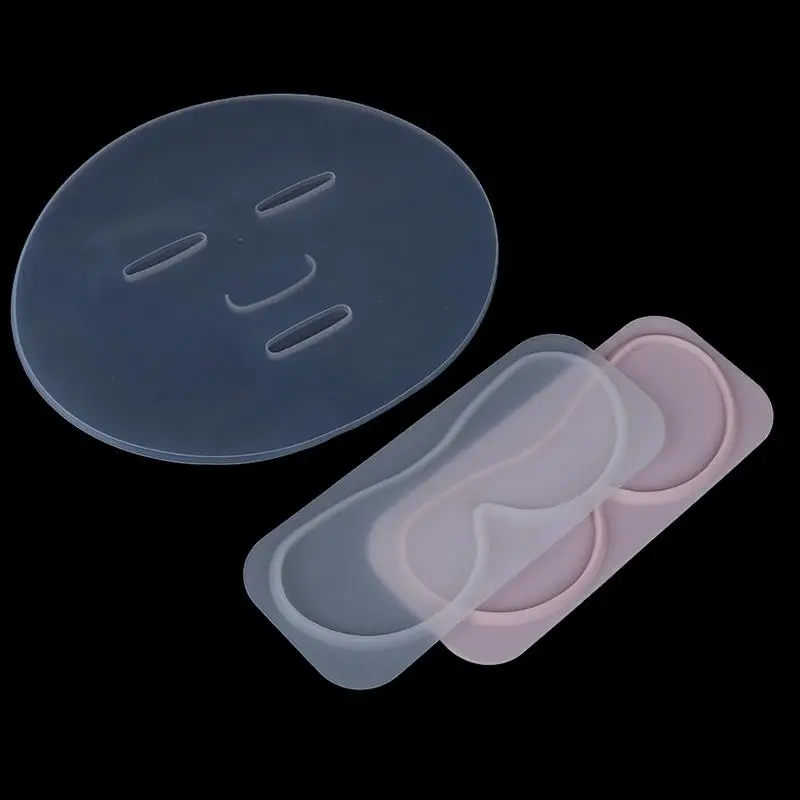 

1pc DIY Silicone Reuseable Facial Mask Mold For Fruit Vegetable Mask Machine Maker Clear Mask Mold Tray Mask Making Tool