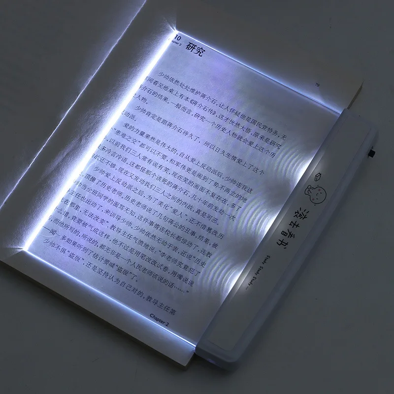 Led vidro tablet lâmpada de leitura quarto proteção dos olhos noite lâmpada de leitura multifuncional estudante visão noturna lâmpada de leitura