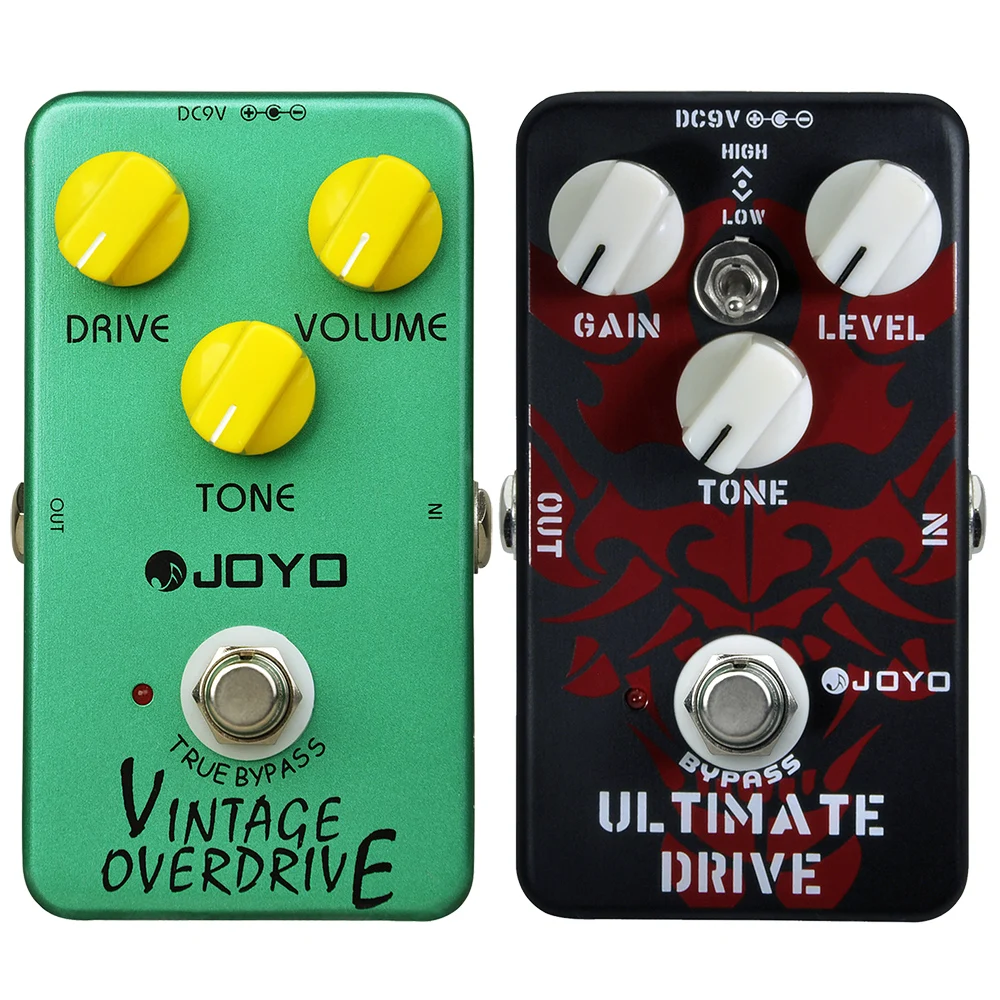 JOYO Overdrive Effect Pedal Classic Vintage Portable Electric Guitar Pedals Between Distortion and Overload Pedal ​True Bypass