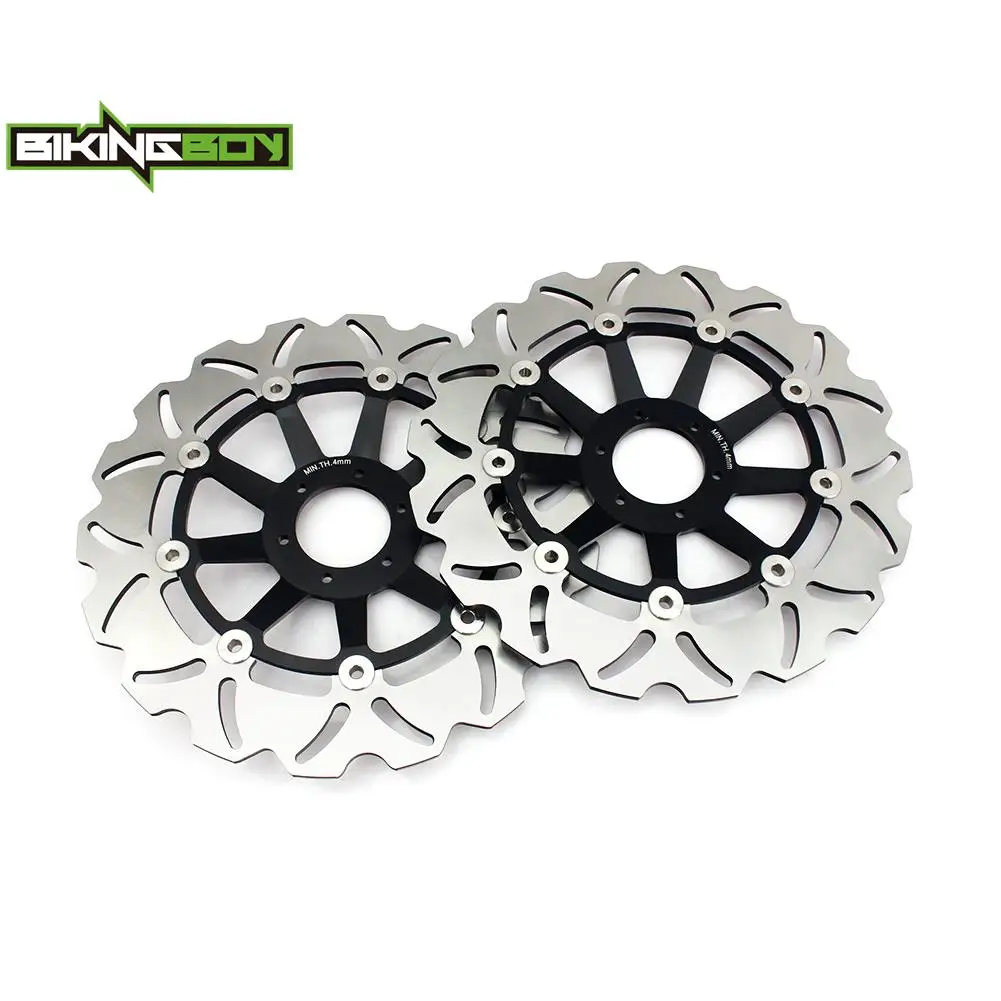 BIKINGBOY Front Brake Discs Disks Rotors For Honda CBR 1100 XX CBR1100XX Super Blackbird 1997 1998 RVF 750 RR 94 95 96 97 98 Set