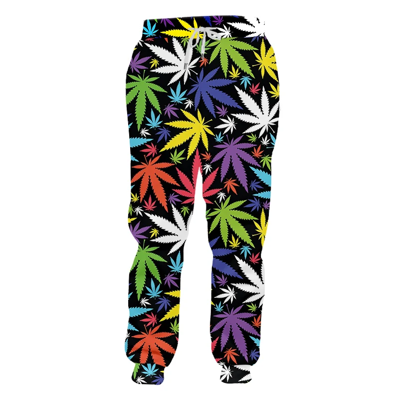 

LCFA New 3D Pants Men Hot Leaves Weeds Printed Casual Sport Pants Casual Harajuku Sweatpants Oversized Wholesale From China