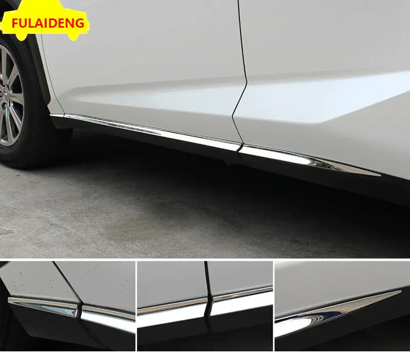 Fits For Lexus NX NX200t 300 300h 2015-2021 Stainless Steel Body Side Door Molding Trim Moulding Car Accessories 6PCS