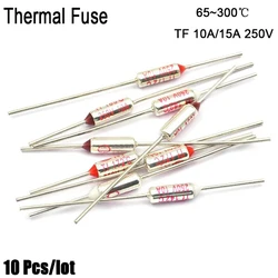 TF Thermal Fuse RY 10A 15A 250V Temperature 65C 192C 85C 90C  75C 65C 105C 100C 110C 120C 130C 150C 200C 240C 250C 280C 300C