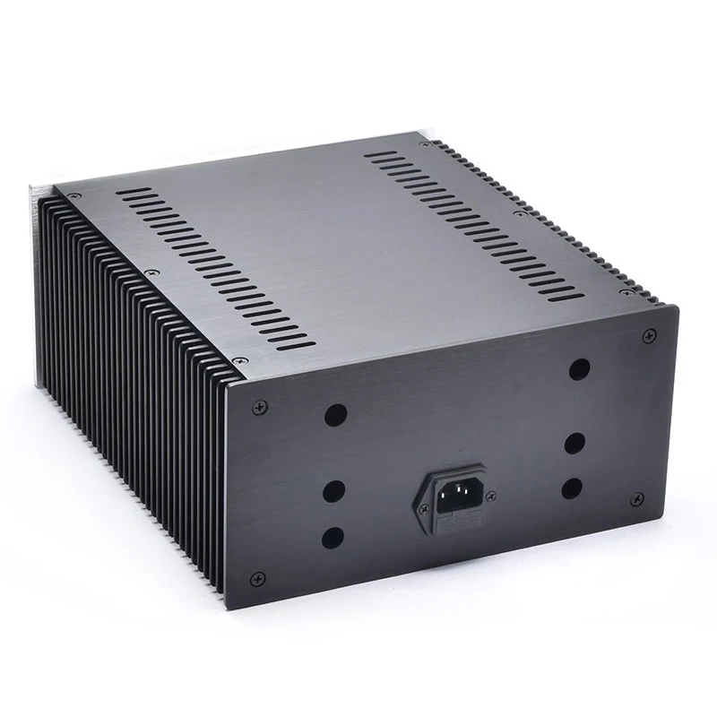 2412B Aluminum Audio Amplifier Chassis Shell For HD1969 AMP Class A CNC Shell Case with radiator 240*120*271mm