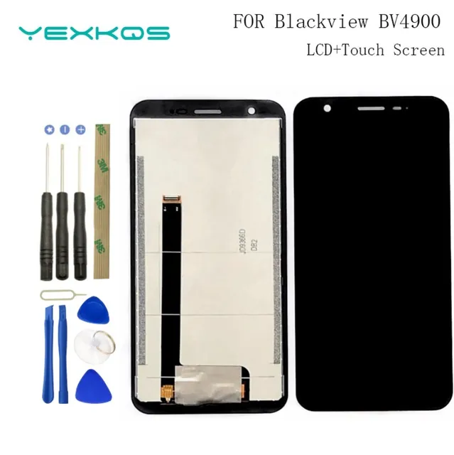 100% oryginalny 5.7 Cal Blackview BV4900 wyświetlacz LCD + ekran dotykowy Digitizer przetestowany wyświetlacz LCD ekran dla Bv4900 Pro BV5100 wymiana