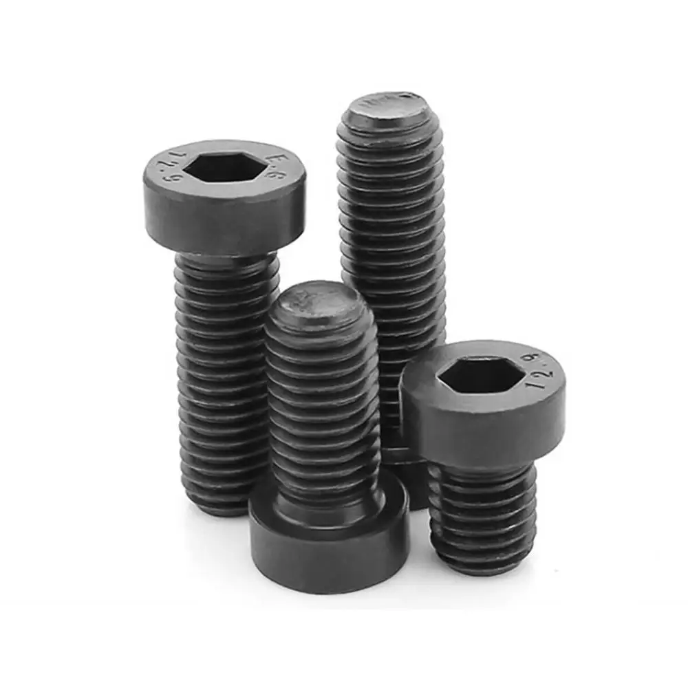 Black Grade 12.9 Low Head Hex Hexagon Socket Cap Screws Thin Short Profile Head Allen Bolts DIN7984 M5 M6 M8 M10 M14 M16