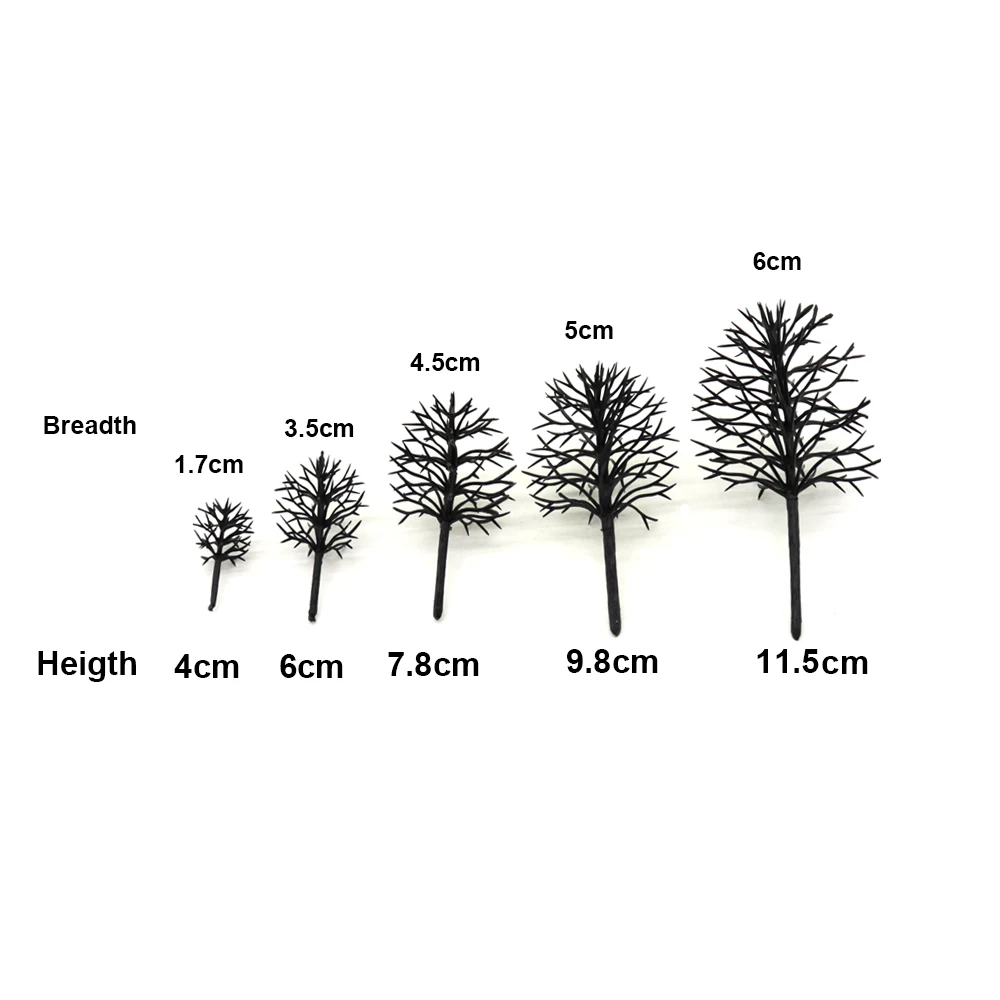 4cm-11,5 cm Modell, Der Architektur Ho, N ,G Modell Im Maßstab Zug Layout Miniatur Kunststoff Modell Baum Arm