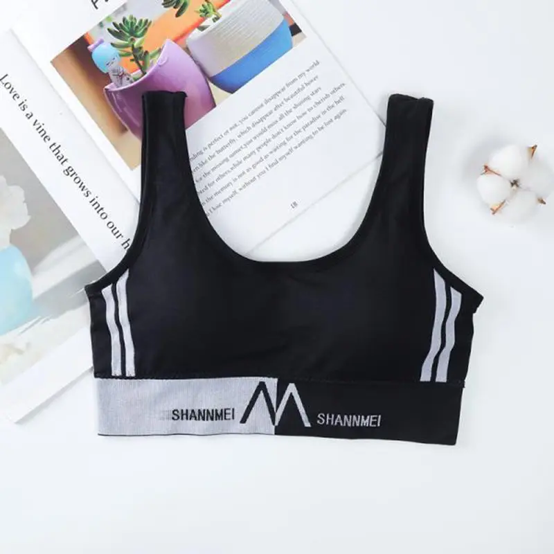 Women's Cotton Underwear Lace Top Women's Sports Bra Girls Comfort Fashion Tank Up Seamless Sports Top Brassiere Sexy Tube Tops