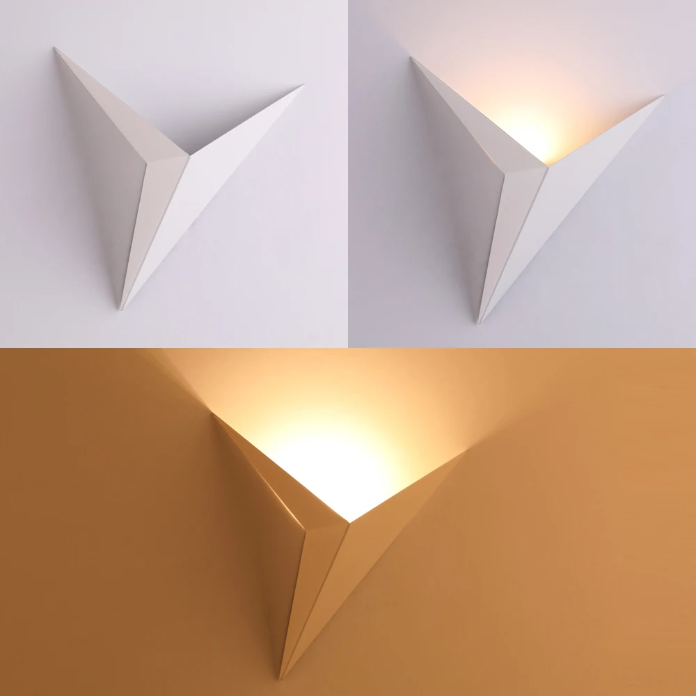 Modern minimalist triangle shape LED Wall Lamps Nordic style Indoor Wall Lamps Living Room Lights 3W AC85-265V Simple Lighting