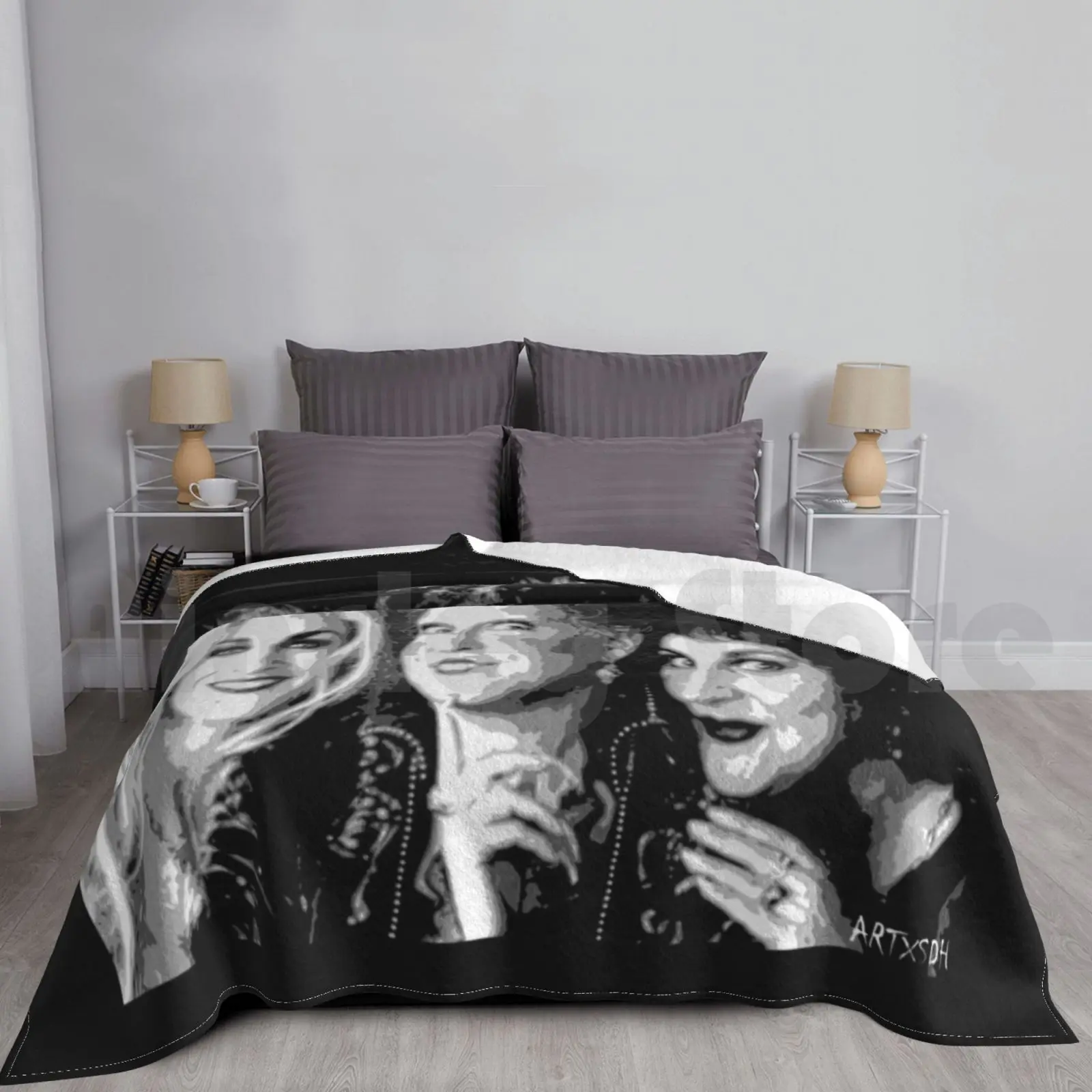 : Sanderson Sisters Blanket Fashion Custom Pop Art Pop Culture Sanderson Sisters