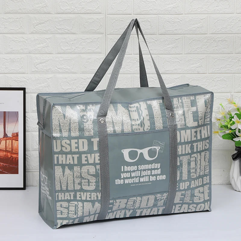 Verdicken Quilt Organizer Lagerung Tasche Gepäck Taschen Tragbare Einkaufen Reisen Feuchtigkeit Beweis Paket Kleidung Studenten – Detail 12