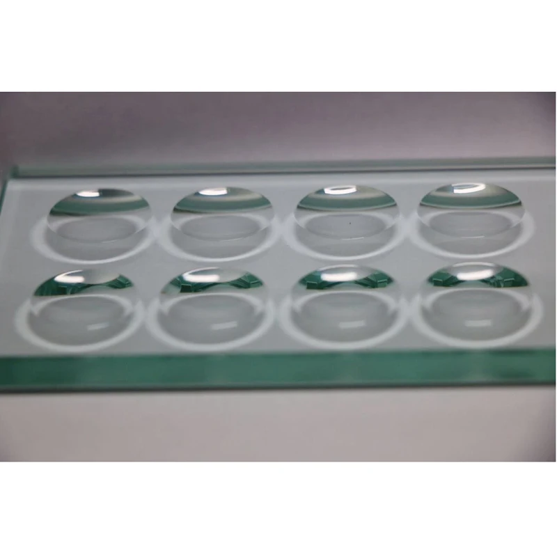 Microscope Slides 5mm Thickness 8 Concave Cavity 8 Well 5 x 57 x 95mm