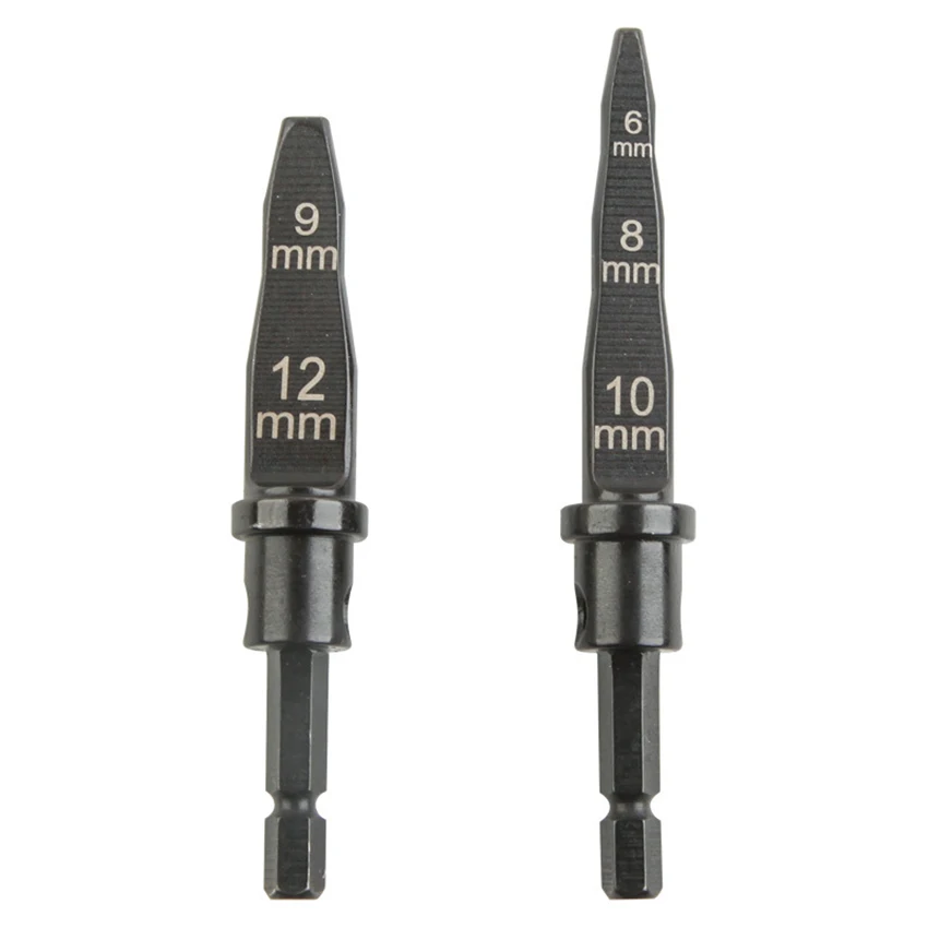 Expansor de tubería de 5 piezas, expansor de tubería métrico y pulgadas, mango Hexagonal, aire acondicionado, escariador de tubería de cobre, herramientas de reparación de electricista