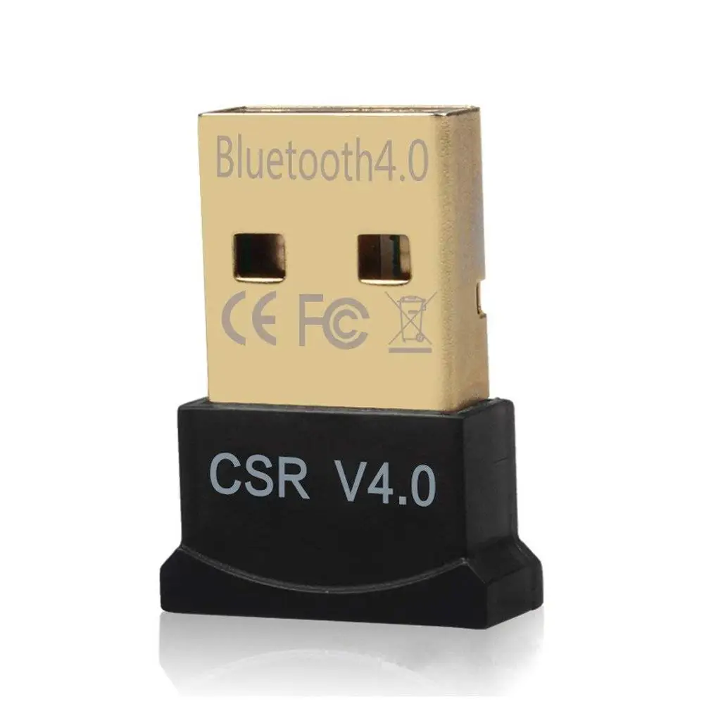 Wireless Mini USB Bluetooth CSR 4.0 Dual Mode Adapter Dongle for Windows 10 8 7 Vista XP 32/64 Bit Raspberry Pi Black