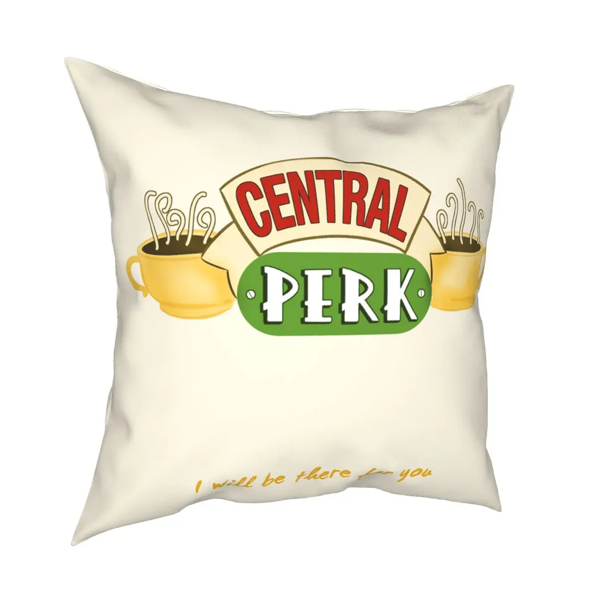 Central Perk Friends Pillowcover Decoration Classic TV Show Cushions Throw Pillow for Living Room Double-sided Printing