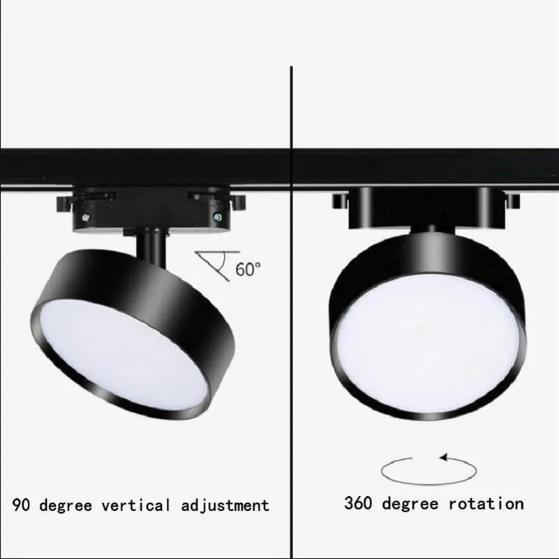 Imagem -03 - Lâmpadas Ferroviárias Holofotes para Loja Fase Fios Fios Fios 220v 10w 15w 20w Dimmable Led Track Light 25w