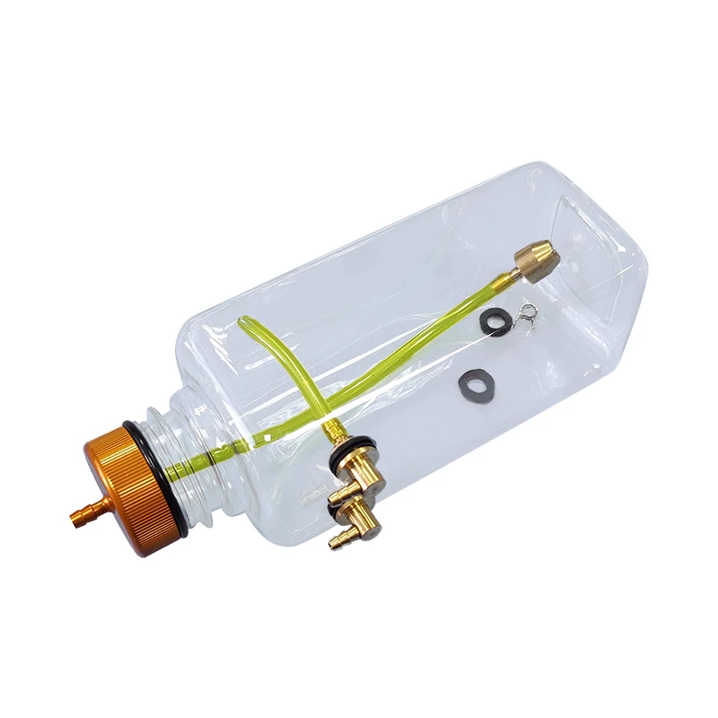 

1 Pc RC Fuel Tank Transparent Plastic 500ML 730ML CNC Processing Champaign Gold Cap For RC Airplane Model