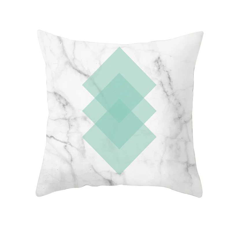 2021 Trendy Mint Green Blue Nordic Geometric Cushion Covers Modern Throw Pillows Cover Sofa Couch Pillows Case Livingroom Decor