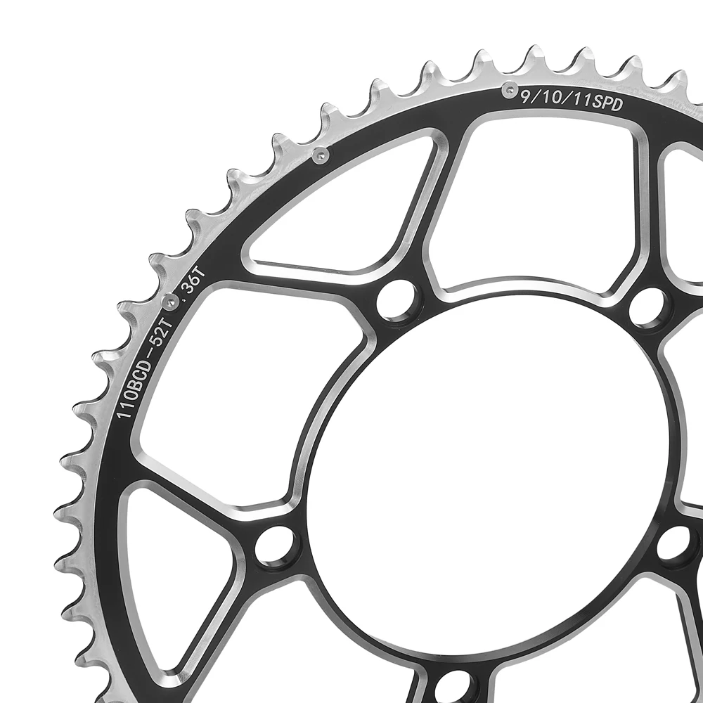 VXM rowerowa podwójna tarcza 110BCD 34T 50T 36T 52T 39T 53T rower szosowy korba jazda tarcza aluminiowa koło łańcuchowe rower składany dysk