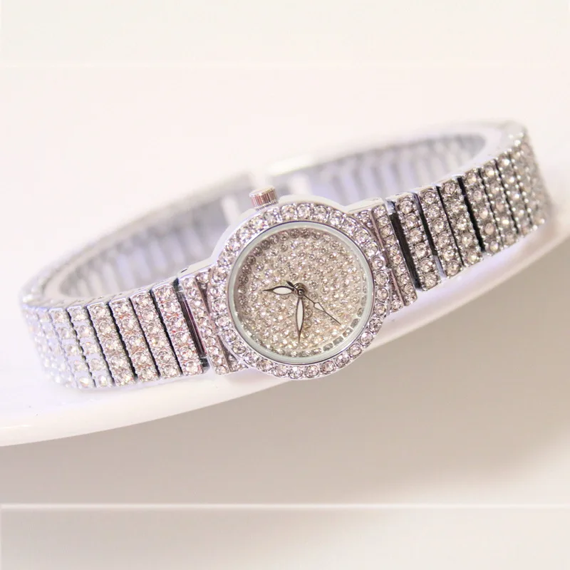 BS Women Watch Famous Luxury Brands Diamond Ladies Wrist Watches Female Small Wristwatch Rose Gold Watch Women Montre Femme 2022