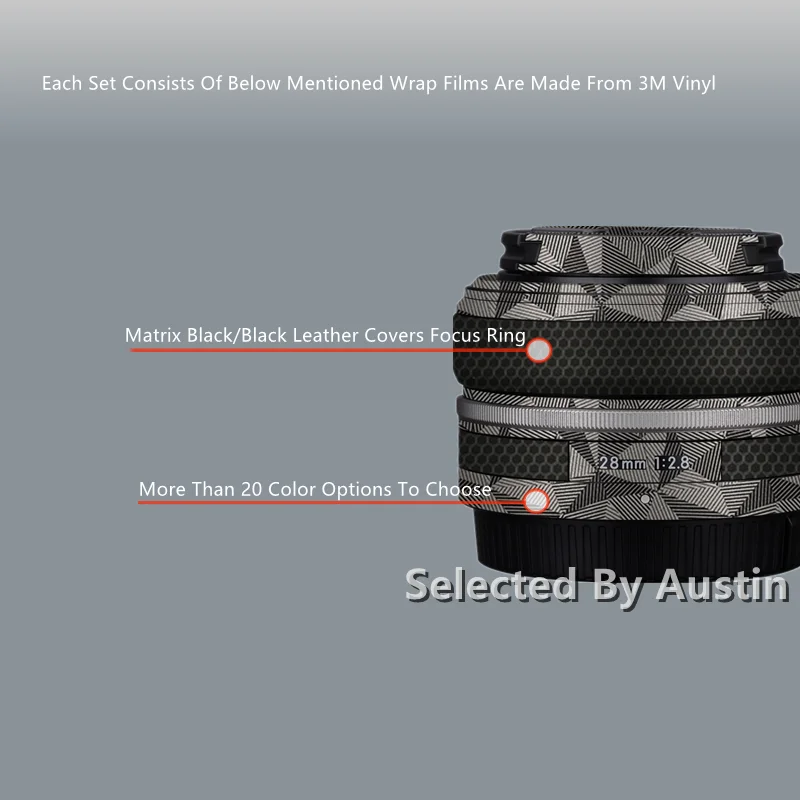 니콘 Z 28 f2.8SE 용 Z28 렌즈 스킨 데칼, 니콘 렌즈 가드 랩 필름 스티커 프로텍터, 마모 커버