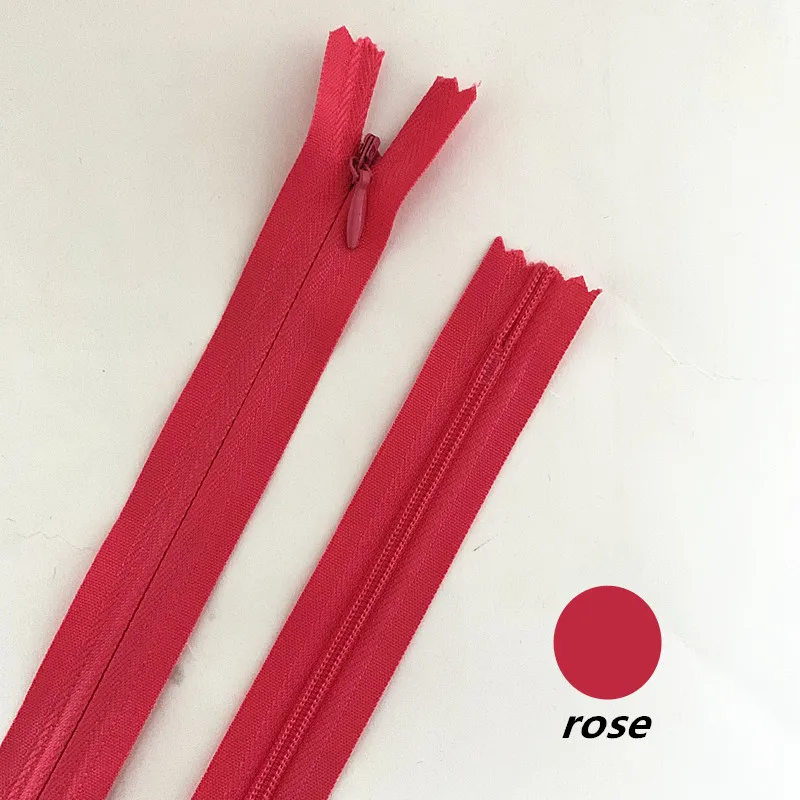 10Pcs (20Cm)( 8Inch) Invisible Zipper, Nylon Spool For Sewing, Clothing Accessories 20 Colors