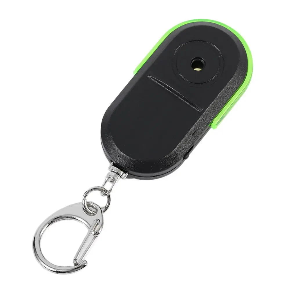 New Portable Size Keychain Old People Anti-Lost Alarm Key Finder Wireless Useful Whistle Sound LED Light Locator Finder Keychain