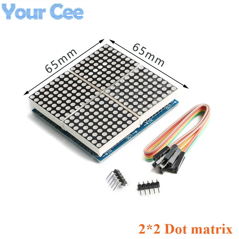 MAX7219 8*8 Dot Matrix LED Display Module 8/4/2 in one Digital Tube Microcontroller Control Board 1x2 2x4 For Arduino DIY KIT