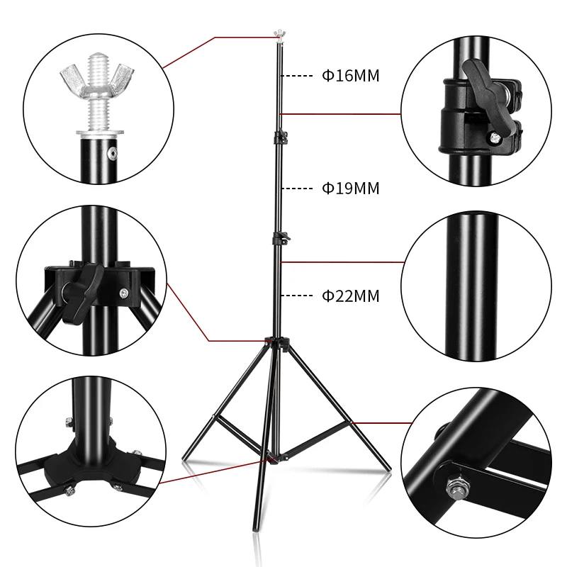 SH Background Stand Adjust 2.6X3M 2X3M 2X2M Green Screen Photography Backdrops Chromakey Support System Frame Chroma Video