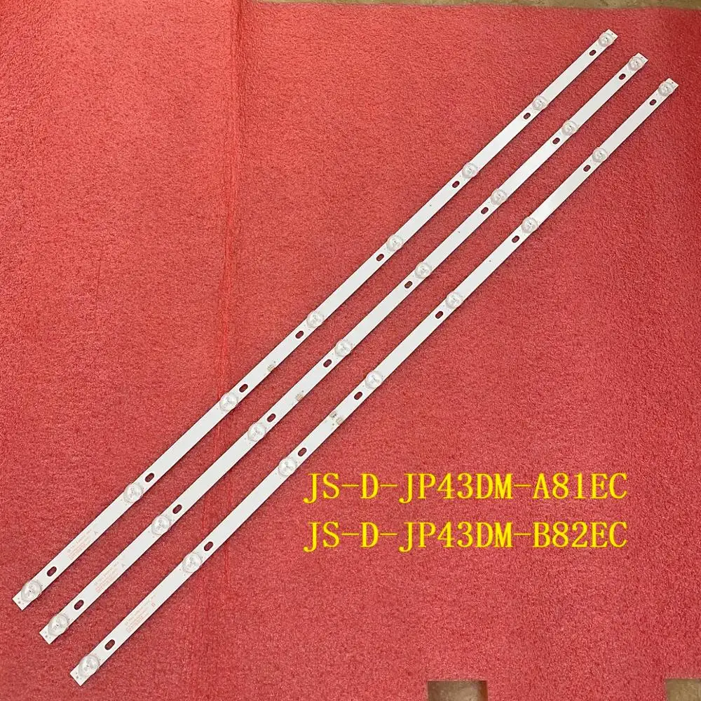 Striscia di retroilluminazione a LED 8LED(6v) per BBK 43LEM-1043/FTS2C 43LEM-5043/FTS2C 43LEX-5058/FT2C JS-D-JP43DM-A81EC B82EC E43DM1000 MCPCB