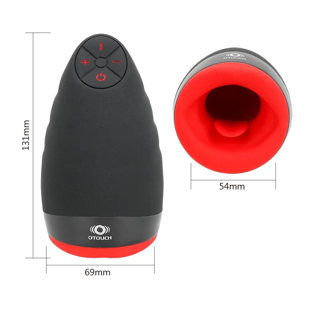 Sexy Mouth Penis Pump Heated Vibrator for Men Glans Sucking Cock Enlargement Exerciser Male Masturbator Erotic Products Sex Toys