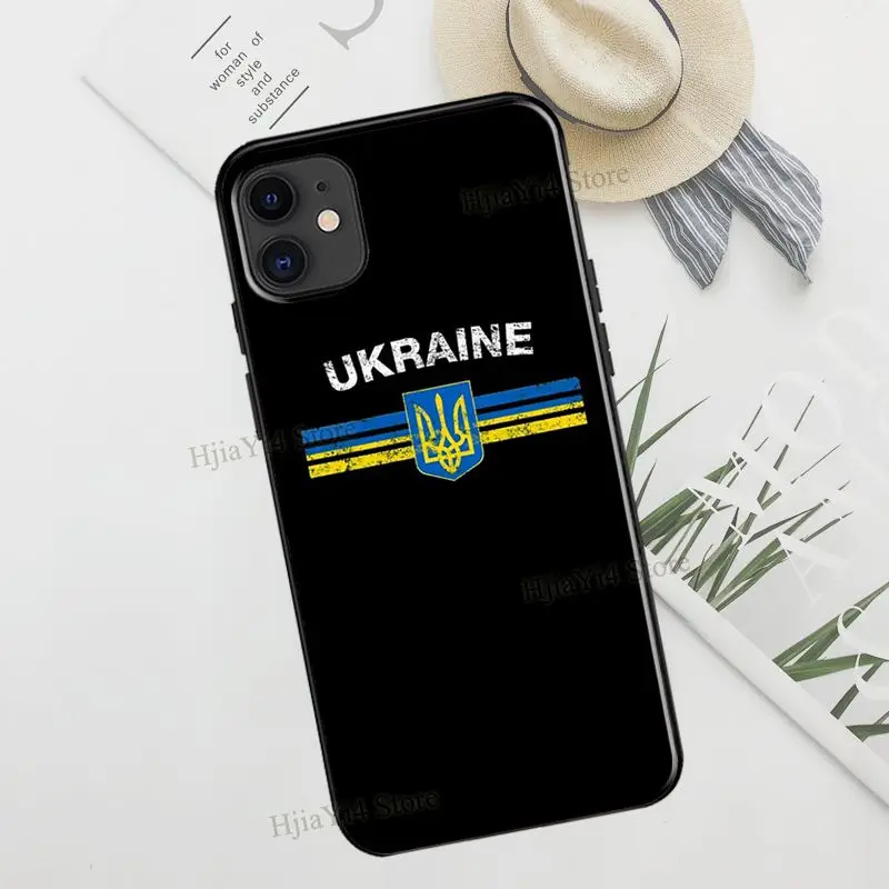 Ukraine Flag Coat of Arms TPU Case For iPhone 12 13 Pro Max mini X XR XS Max 6S 7 8 Plus SE 2020 11 14 Pro Max Cover