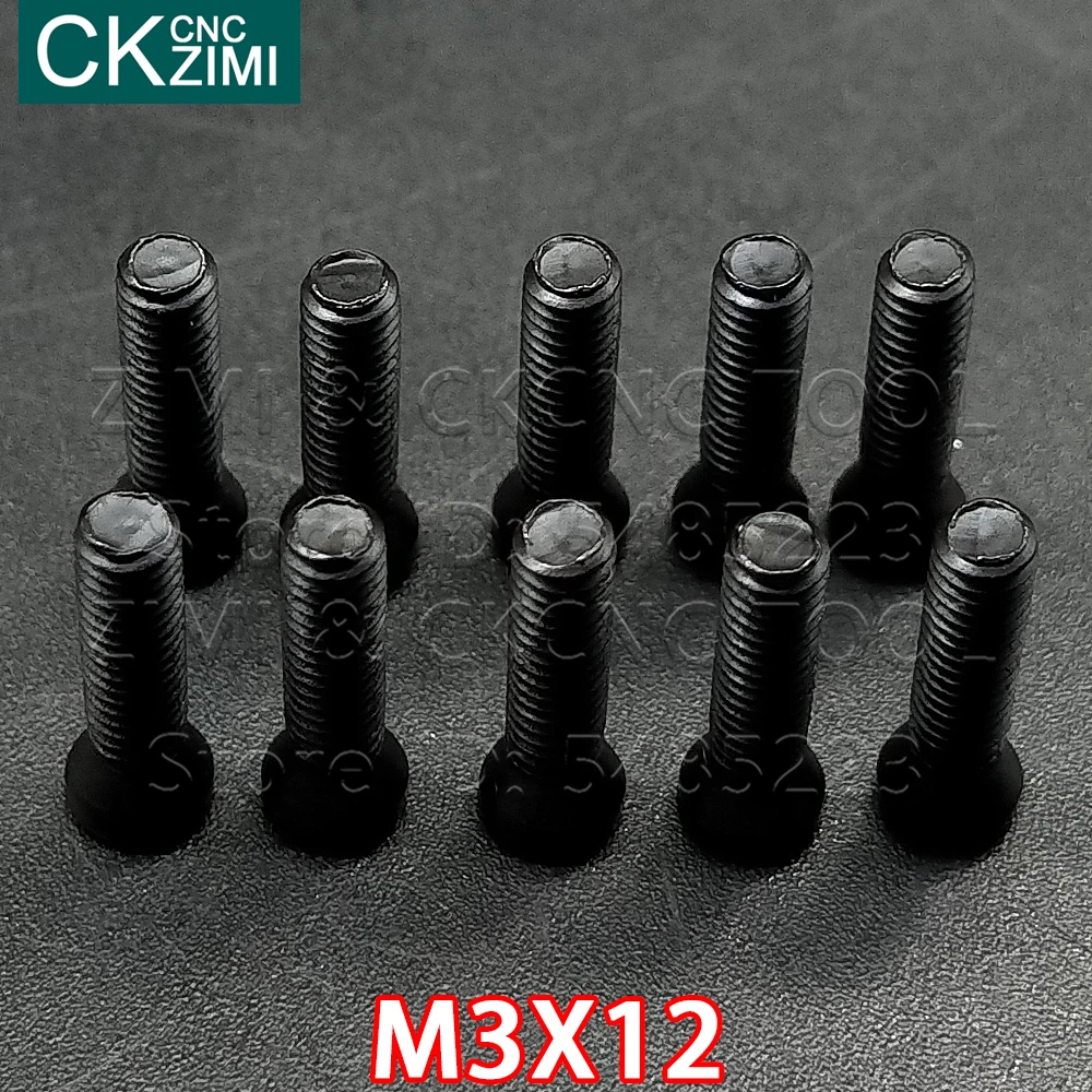 M3*12 mm M3X12 Screw CNC Inserts Torx Screw for Replaces Carbide Insert CNC Lathe Tool Cutter Toolholder Accessories Lathe Tools