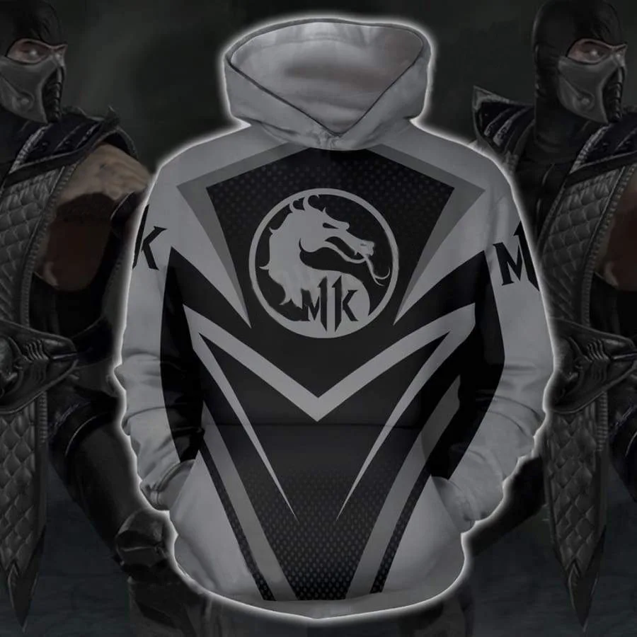 ใหม่3D เกม Mortal Kombat 11 Hoodies Sweatshirt X Sub Zero Scorpion เสื้อ T Anime Cosplay เครื่องแต่งกายชายเสื้อ Hooded top