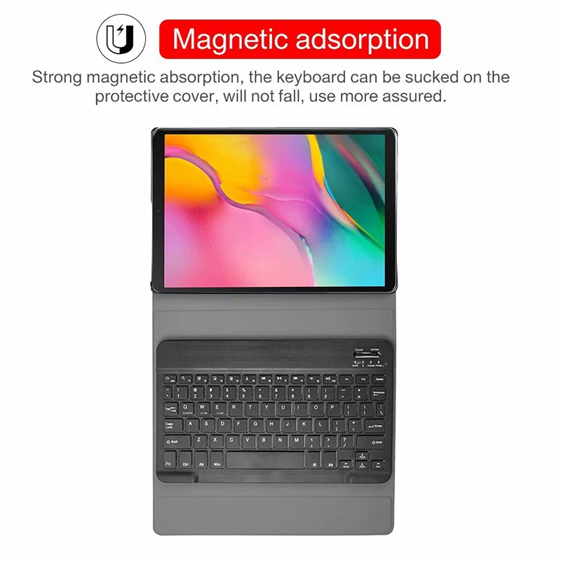 Case with Detachable Backlit Keyboard for Samsung Galaxy Tab S6 Lite 10.4 2022 Keyboard P613 P619 P610 P615 Smart Cover