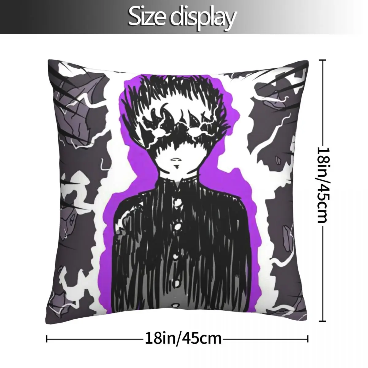 Mob Psycho 100 pillowcase printed cushion cover sofa waist pillow pillow cover